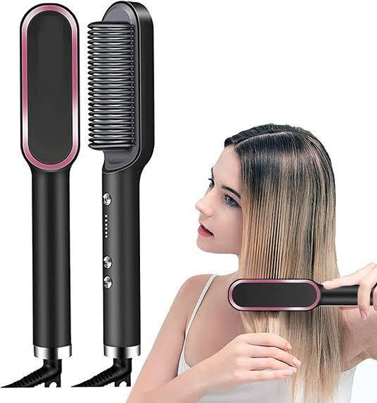 Eiectric hair straightener bursh