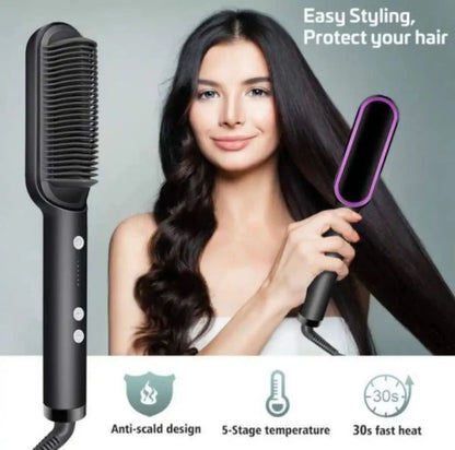 Electric Hair Straightener Brush